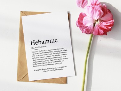 Karte "Hebamme" Definition - 1