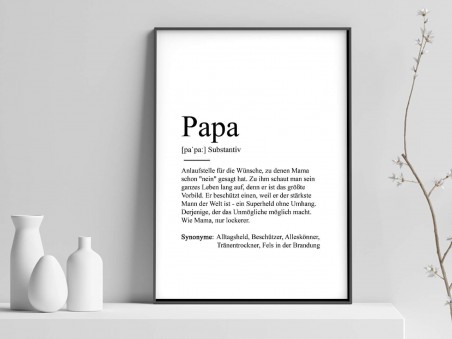 Poster "Papa" Definition - 1