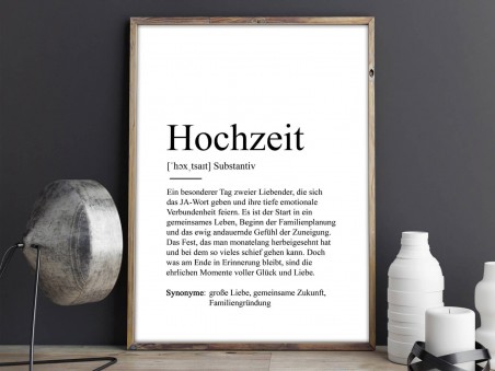 Poster "Hochzeit" Definition - 2