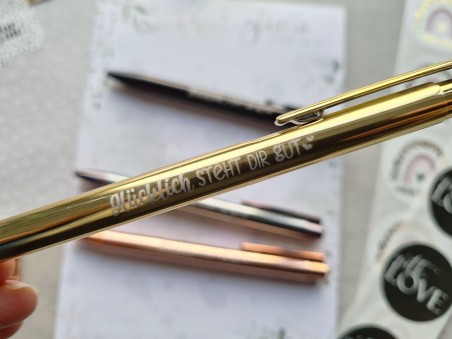 Metallic-Kugelschreiber "Glücklich" - 3
