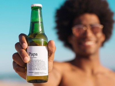 Bier-Flaschenbanderole "Papa" Definition - 1